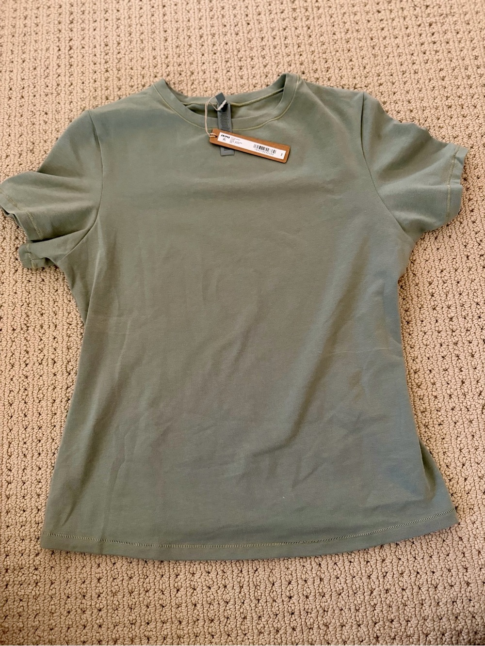 SKIMS Short Sleeve Crewneck Tee - Olive